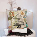 Vintage distressed peach skin 45x45cm throw pillow living room decor