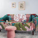 DecorBites™ Bohemian Cotton Plaid Sofa Blanket - Anti-Slip Knitted Decorative Home Cover