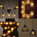Vintage edison decorbites amber plastic bulbs 6-pack patio string light