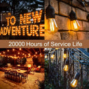 Vintage edison decorbites amber plastic bulbs 6-pack patio string light