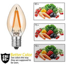 Vintage gold dimmable led filament edison candle light dining room bulb