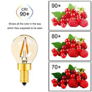 Vintage gold glass led filament bulb outdoor camping light