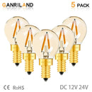 Vintage gold glass led filament bulb outdoor camping light