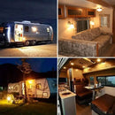 Vintage gold glass led filament bulb outdoor camping light