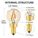 Vintage gold glass led filament bulb outdoor camping light