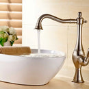 Vintage gold single handle basin faucet bathroom mixer tap