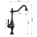 Vintage gold single handle basin faucet bathroom mixer tap
