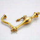 Vintage gold single handle basin faucet bathroom mixer tap