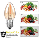 Vintage gold tint glass led candelabra bulb 25 pack dining room dimmable