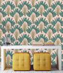 Vintage Green Banana Trees Wallpaper