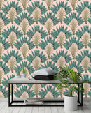 Vintage Green Banana Trees Wallpaper