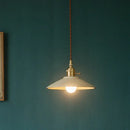 Vintage green ceramic led pendant lamp for dining room