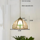 DecorBites™ Blue Glass LED Pendant Light: Modern Nordic Tiffany Hanging Lamp for Bedroom & Dining Room