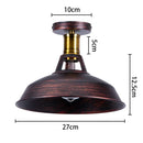 DecorBites™ Industrial Flush Mount Light for Home Decor in Bedroom, Kitchen, Living Room