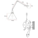 Vintage-Inspired Folding Wall Mounted Light Fixture Design