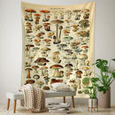 Vintage mushroom girl tapestry bedroom boho wall art decor