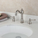 Vintage nickel decorbites dual handle swivel faucet bathroom sink tap
