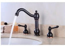 Vintage nickel decorbites dual handle swivel faucet bathroom sink tap
