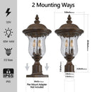 Vintage Outdoor Lights - Waterproof Garden Patio & Walkway Lamp