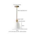 Vintage pale green glass pendant light dining room brass fixture