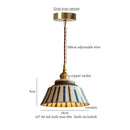 Vintage pale green glass pendant light dining room brass fixture