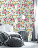 Vintage Peony Bouquet Wallpaper