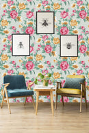 Vintage Peony Bouquet Wallpaper