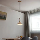 Vintage ribbed glass and wood pendant lights kitchen ceramic led