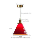 Vintage ruffled cream glass copper pendant lamp kitchen