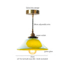 Vintage ruffled cream glass copper pendant lamp kitchen