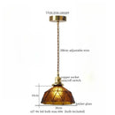 Vintage scalloped cream glass led pendant light for kitchen dining room