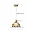 Vintage scalloped cream glass led pendant light for kitchen dining room