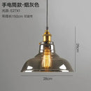 Vintage smoky grey glass pendant light set of 4 kitchen brass accents