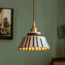 DecorBites™ Coloured Glaze Pendant Light LED Hanging Lamp for Home Dining Living Room