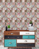 Vintage Tiles Pattern Wallpaper