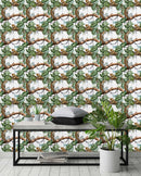 Vintage Tropical Branches Wallpaper