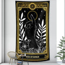 Vintage wheel of fortune tarot witchcraft tapestry bedroom wall decor