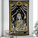 Vintage wheel of fortune tarot witchcraft tapestry bedroom wall decor
