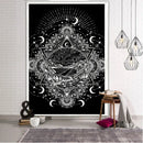 Vintage wheel of fortune tarot witchcraft tapestry bedroom wall decor