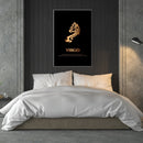 Virgo - Gold Canvas