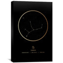 Virgo Traits Gold Canvas