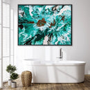 Viridian Splashes Canvas
