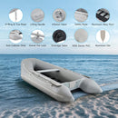 Virtue US 10FT 4-Person Heavy-Duty Inflatable Dinghy Transom Sport Tender Boat (SAK98153)