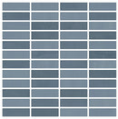 Vision Color Mix Blue Anti-Slip Mosaic H Porcelain Mosaics 12x12