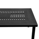 Outdoor Aluminum 9pc Rectangular Patio Dining Set with Eight Chairs