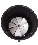 Vortex Charcoal Basket for WSM & Drum Cookers - Heavy Duty 14 Gauge Steel -Made in the USA - Promotes Even Cooking, Helps Prevent Burning - Round Design with Built-In Ash Plate