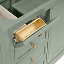 James Martin Chicago 60" Double Bathroom Vanity, Smokey Celadon