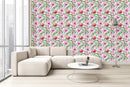 Stylish Pink Flowers Wallpaper Fashionable High-Quality
