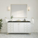 James Martin Chicago 60" Single Bathroom Vanity, Glossy White
