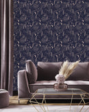 Dark Wallpaper with Hands Contours